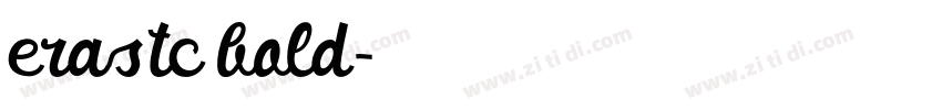 erastc bold字体转换
